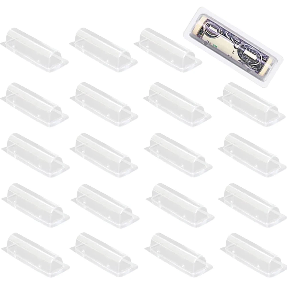 Plastic Dome Clear - 50/100 adet Para kart tutucu Etiket