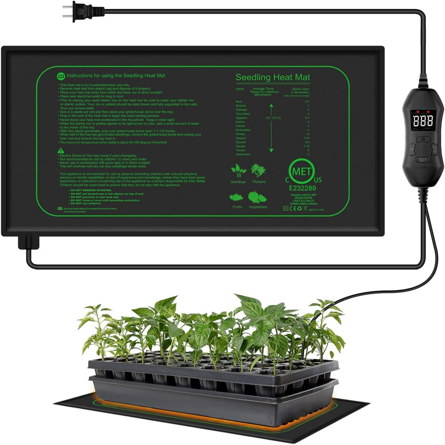 Rooting Gel Clone - Fide Isı Mat Dijital Termostat Ile