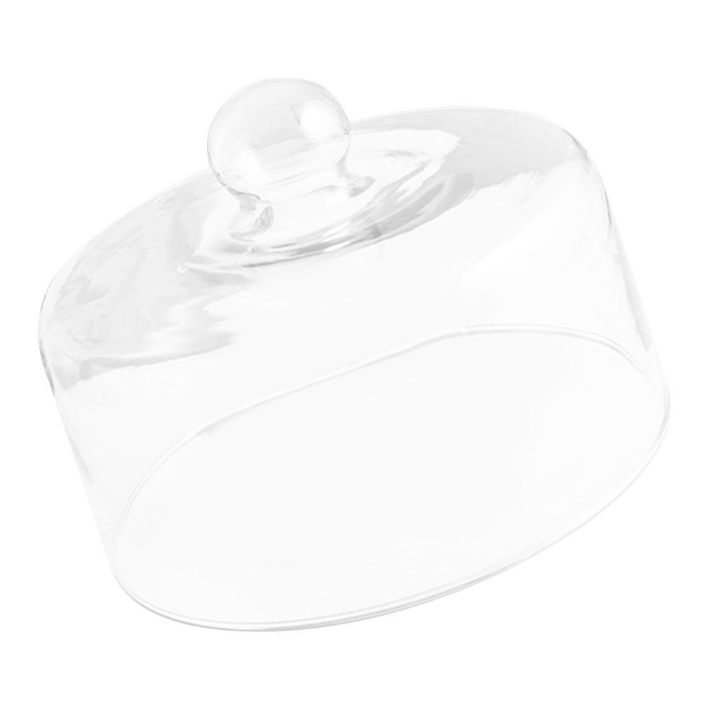 Plastic Dome Clear - 21 Cm Şeffaf Cam Kek Kubbesi,