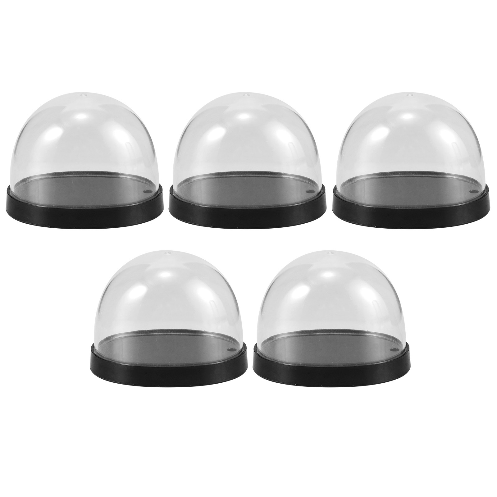 Plastic Dome Clear - 5 Set Yüksek Şeffaflıkta Plastik Çiçek