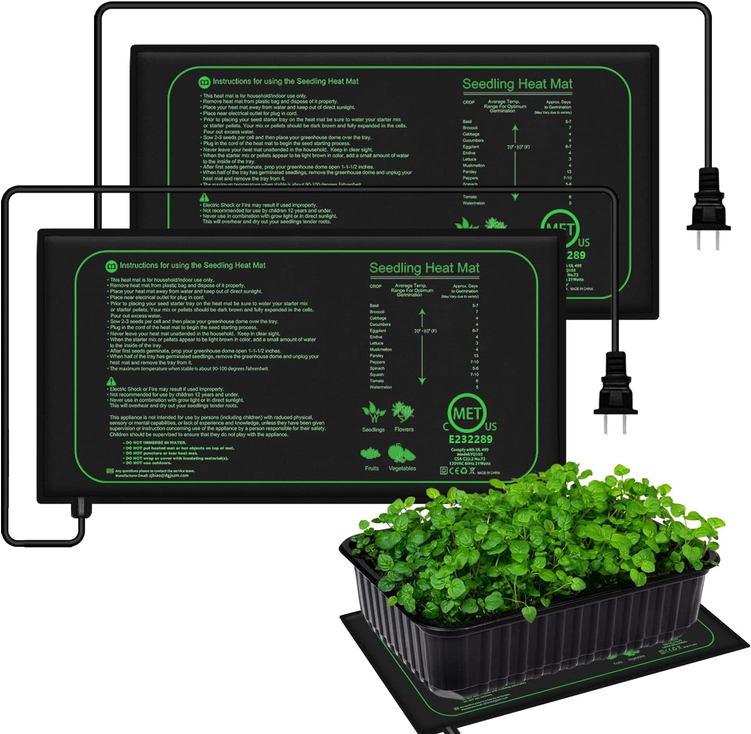 Heat Mat Seedling - 10/25/50 CM Fide Isı Mat Kapalı