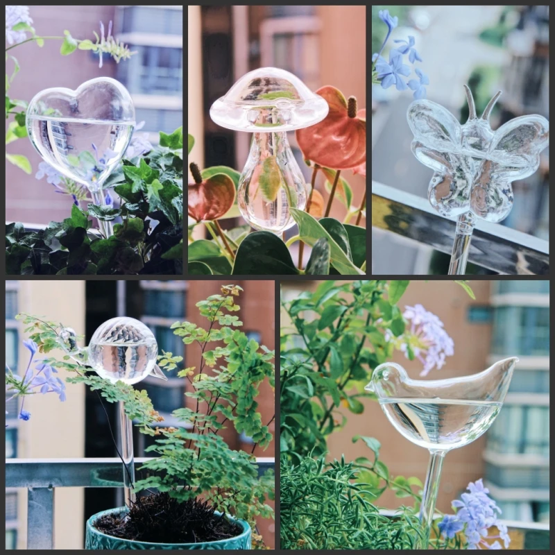 Self Watering Insert - Yaratıcı Cam Bitki Çiçekleri Su Besleyici