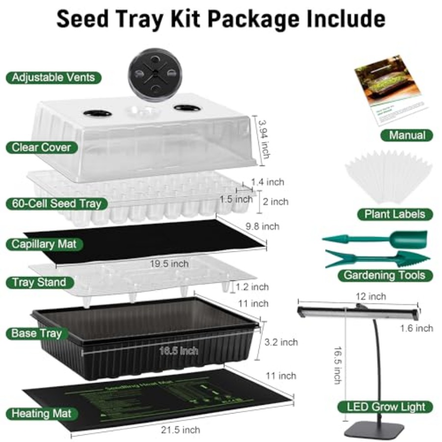 60 Hücreli Kendiliğinden Sulan - Humidity Dome Kit incelemesi ve fiyatı