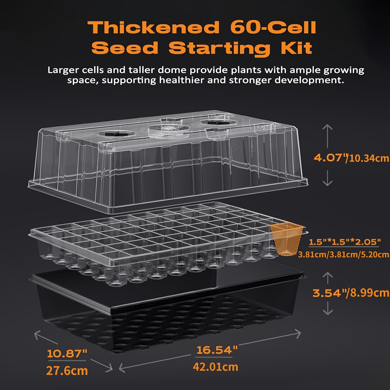 60 Hücreli Kendiliğinden Sulan - Humidity Dome Kit incelemesi ve fiyatı