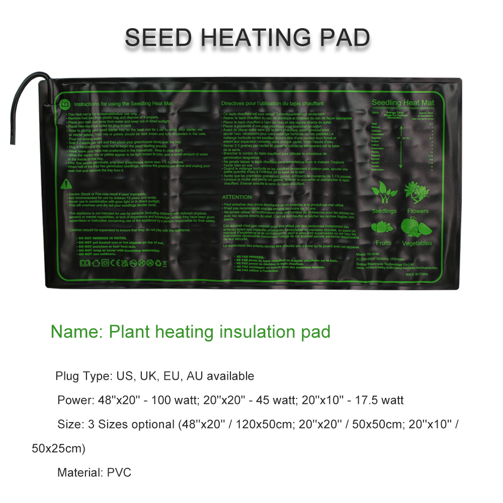 Fide isıtma pedi 3 boyutları s - Heat Mat Seedling incelemesi ve fiyatı