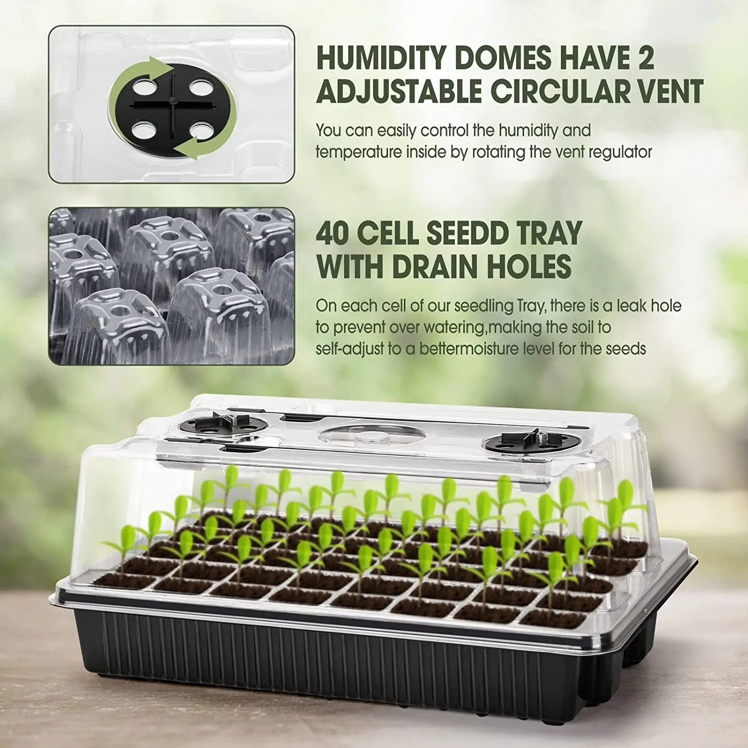 1 Set, 2 Uzun Şeritli Büyütme  - Humidity Dome Kit incelemesi ve fiyatı